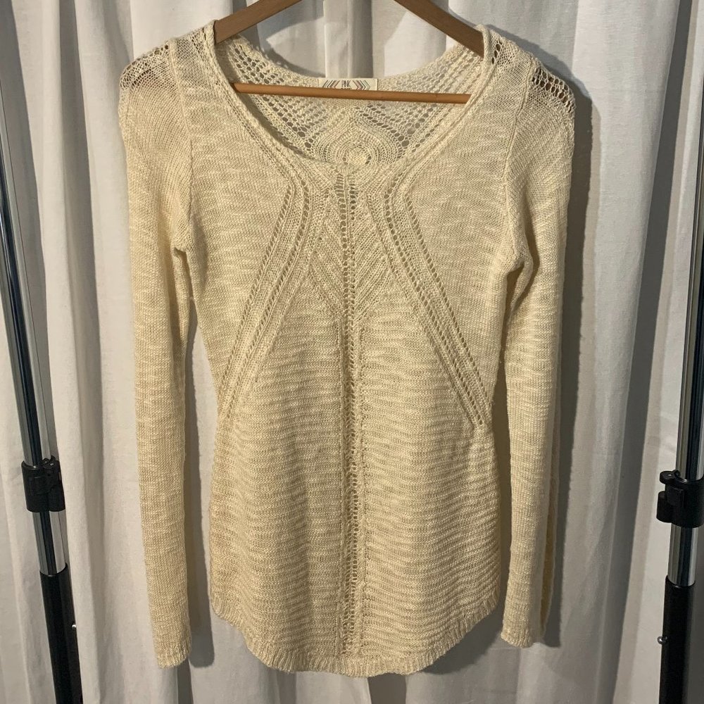 Detailed Cream Sweater